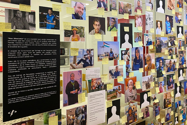 “Veus-Silenciades”-l’exposició-que-homenatja-els-periodistes-assassinats-a-Gaza